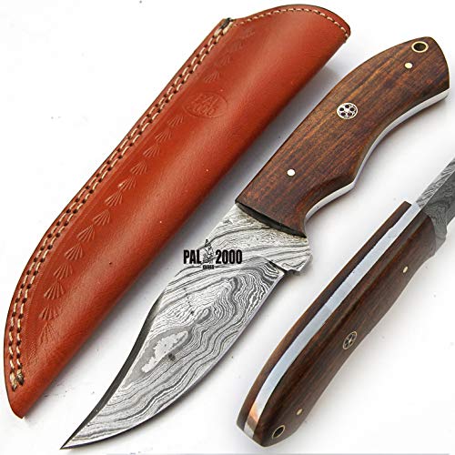 Cuchillos de cocina de acero de Damasco - cuchillo de cocina de acero de Damasco de espiga completa - el mejor cuchillo de cocina de Damasco hecho a mano con funda 9393
