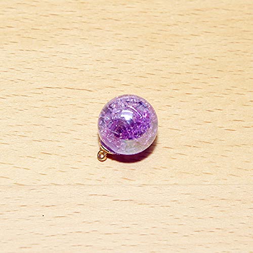 Cuentas Adornos De Cristal Rosa Material Hecho A Mano Pendiente Llavero-Morado