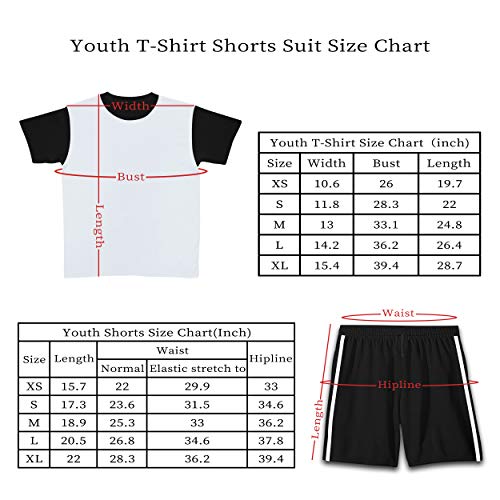 Cup-Head - Juego de camiseta y pantalones cortos de manga corta para adolescentes (2 piezas), Negro, X-Small