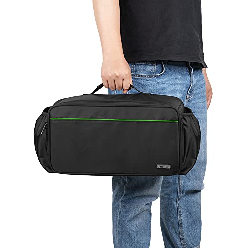CURMIO Bolsa para Disco de Juegos (hasta 24 Discos), Estuche para Discos de Juegos, Compatible con PS5/PS4/PS4 Pro/PS3/PS5/Xbox One/Xbox Series X/S, Organizador de Discos , (Sola Bolsa)