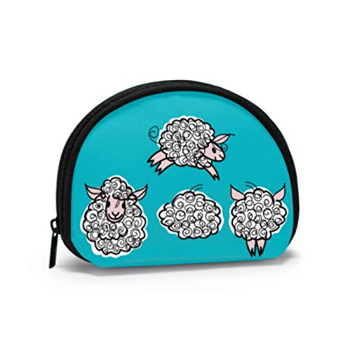 Cute Coin Purse For Girls Adorable Jumping Cute Sheep Key Coin Pouch Mini Coin Pouch with Zipper Mini Cosmetic Makeup Bags For Women Girls Party Gifts and Decorations