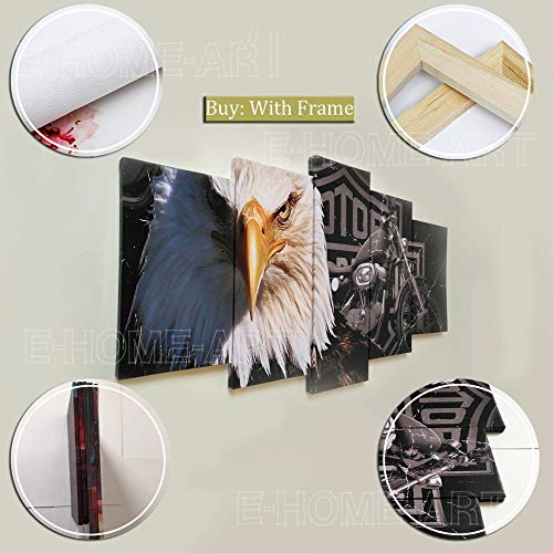 CVBGF Print on Canvas 5 piezas de murales de lienzo, Playerunknowns Battlegrounds – Póster y murales en marcos de madera para decoración moderna del hogar