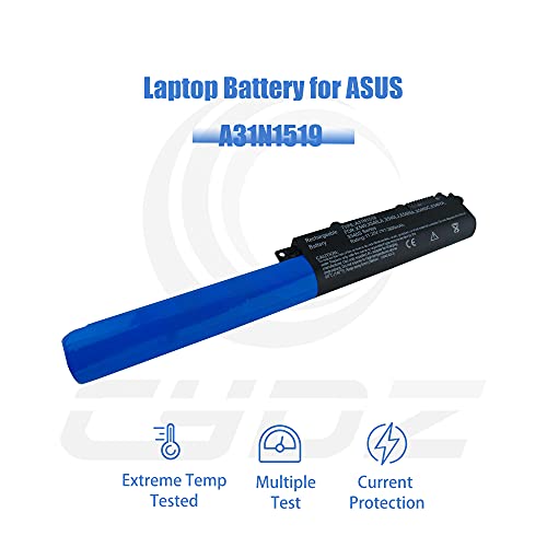 CYDZ® 11.25V 2600mAh Bateria A31N1519 para Asus X540 X540BA X540BP X540LA X540LJ X540MA X540MB X540NA F540 F540BA F540LA F540L F540LJ F540MA F540MB R540 R540BA R540BP R540L R540LA R540LJ R540MA R540MB
