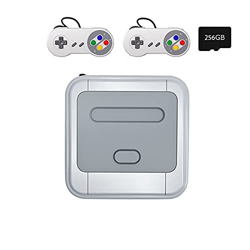 CYLZRCl Consola Juegos Retro, Jugador Videojuegos, Consola Emulador Clásica Consolas Videojuegos Retro Jugador Más Nuevo Juego con 50000 Juegos para PSP / PS1 / DC MAX (Color : White, Tamaño : 256G)