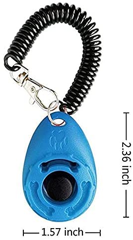 CYWVYNYT - Clicker, clicker con botón grande, juego de clicker de dos piezas, utilizado para el entrenamiento de perros, también para gatos y caballos.