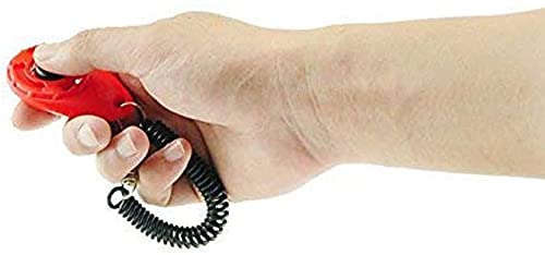 CYWVYNYT - Clicker, clicker con botón grande, juego de clicker de dos piezas, utilizado para el entrenamiento de perros, también para gatos y caballos.