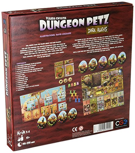 Czech Games Edition CGE00024 Juego de Mesa Dungeon Petz Dark Alleys