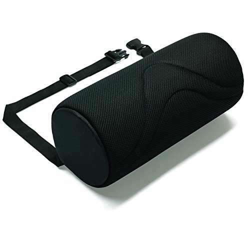 D Shape Original Lumbar Roll - Helps Prevent Back Pain - Lower Back Support Cushion for your Home, Office Chair and Car - NEW Ergonomic Design with 3D Cool Mesh Fabric - (D-Shaped Roll)