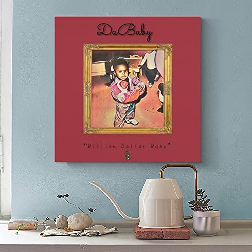DaBaby - Póster de lona para bebé de mil millones de dólares, para decoración de pared, para sala de estar, dormitorio, decoración, 30 x 30 cm