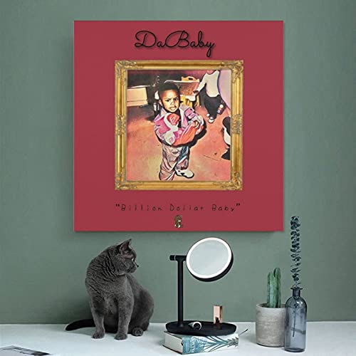 DaBaby - Póster de lona para bebé de mil millones de dólares, para decoración de pared, para sala de estar, dormitorio, decoración, 30 x 30 cm