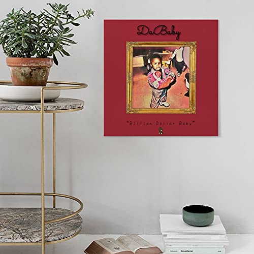 DaBaby - Póster de lona para bebé de mil millones de dólares, para decoración de pared, para sala de estar, dormitorio, decoración, 30 x 30 cm