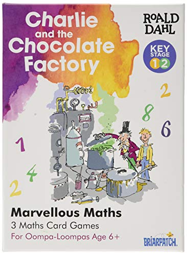 Dahl-7375 Charlie & Chocolate Factory Roald Dahl's Charlie y la fábrica de Chocolate Maravilloso Juego de matemáticas, Multicolor (Paul Lamond Games 7375)