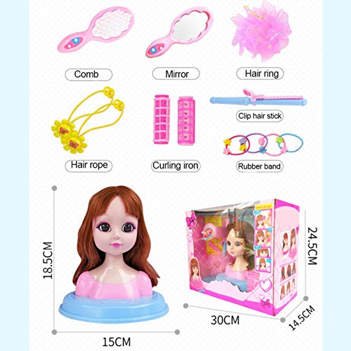 dailylime Juego de muñecas Princess Styling Head Doll con Accesorios de Belleza y Moda Juego de Maquillaje para muñecas y niños para niñas Everywhere