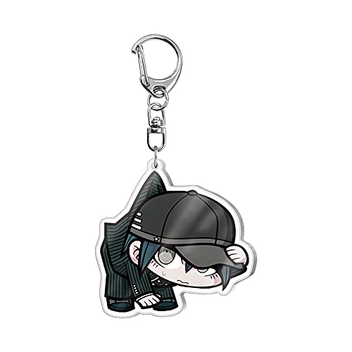 Danganronpa V3: Killing Harmony Game Llavero, Akamatsu Kaede Saihara Syuichi Anime Llavero de Dibujos Acrílico Transparente Accesorios Unisex Dibujos Animados Colgante Regalo 6 Piezas 6cm
