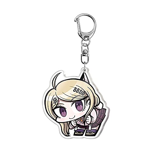 Danganronpa V3: Killing Harmony Game Llavero, Akamatsu Kaede Saihara Syuichi Anime Llavero de Dibujos Acrílico Transparente Accesorios Unisex Dibujos Animados Colgante Regalo 6 Piezas 6cm