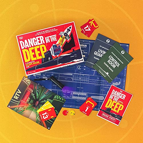 Danger In The Deep by Professor Puzzle Games - Único juego de 2 horas multijugador de la sala de escape. - ¿Puedes salvar el día con tus habilidades de pensamiento lateral y de corte de código?