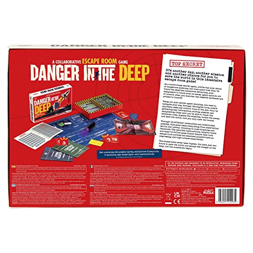Danger In The Deep by Professor Puzzle Games - Único juego de 2 horas multijugador de la sala de escape. - ¿Puedes salvar el día con tus habilidades de pensamiento lateral y de corte de código?