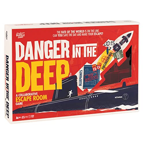Danger In The Deep by Professor Puzzle Games - Único juego de 2 horas multijugador de la sala de escape. - ¿Puedes salvar el día con tus habilidades de pensamiento lateral y de corte de código?