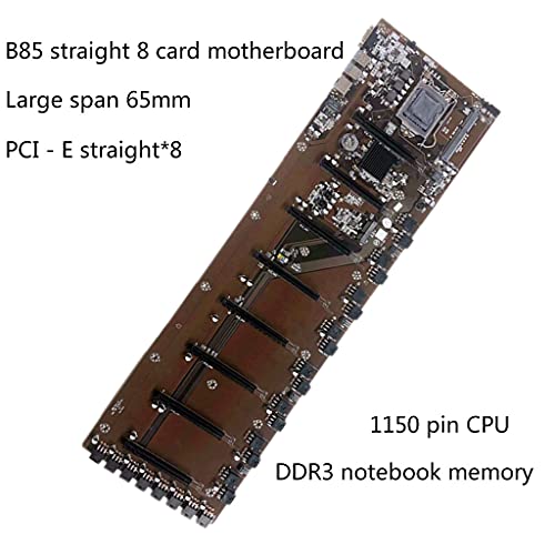 danziqumulaz Nueva Placa Base minera BTC B85 BTC 8PCI-E Placa Base de Escritorio B85 LGA 1150 DDR3 4GB / 8GB SATA3 USB3.0 BTC MSATA 120G, B85 BTC Placas Base tamaño 8