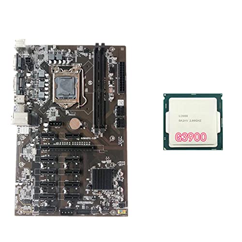 danziqumulaz Professional B250 Placa Base de minero Reemplazo de Placa Base G3900 CPU DDR4 Módulo de Memoria para minero, Placa Base de minería-tamaño 1