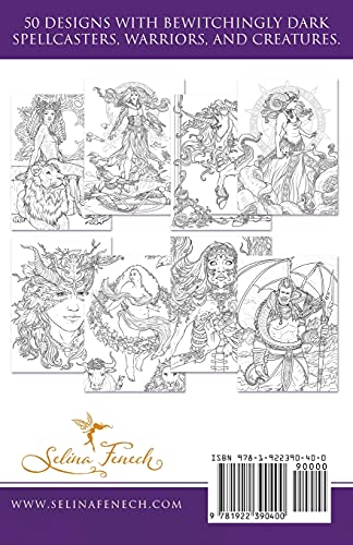 Dark Enchantment Minis - Pocket Sized Fantasy Art Coloring Book