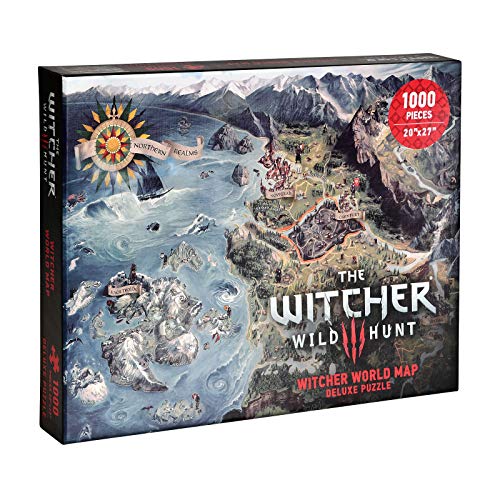 Dark Horse Comics Mapa Reinos del Norte Puzzle The Witcher, multicolor (JUL180514) , color/modelo surtido