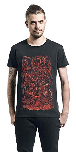 Dark Souls Berserker Hombre Camiseta Negro L, 100% algodón, Regular