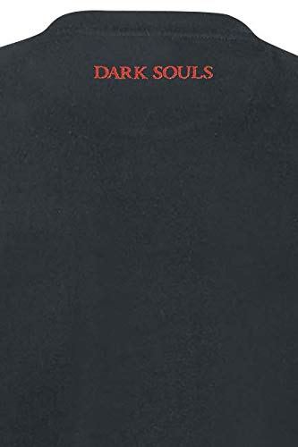 Dark Souls Berserker Hombre Camiseta Negro L, 100% algodón, Regular