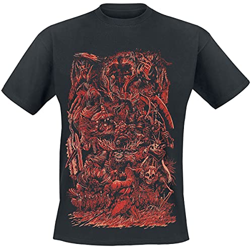 Dark Souls Berserker Hombre Camiseta Negro L, 100% algodón, Regular