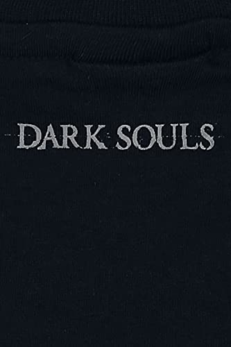 Dark Souls Great Grey Wolf Hombre Camiseta Negro XXL, 100% algodón, Regular