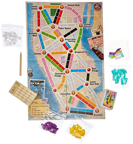 Days of Wonder-¡Aventureros al Tren New York-Español, multicolor (Edge Entertainment DW720860) , color/modelo surtido