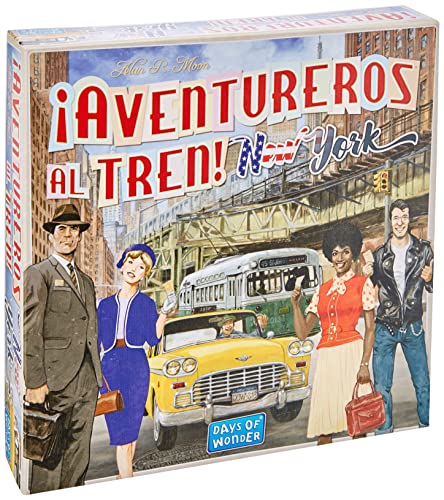 Days of Wonder-¡Aventureros al Tren New York-Español, multicolor (Edge Entertainment DW720860) , color/modelo surtido