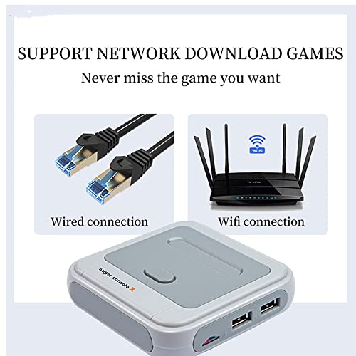 DDARKHORSE Super Console-X Pro Game Console HD WiFi Salida Mini TV Video Reproductor de Juegos Incorporado para PSP / PS1 / N64 / DC Dual System TV Box