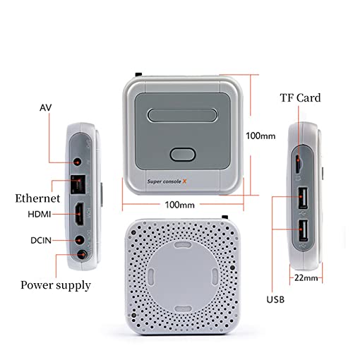 DDARKHORSE Super Console-X Pro Game Console HD WiFi Salida Mini TV Video Reproductor de Juegos Incorporado para PSP / PS1 / N64 / DC Dual System TV Box