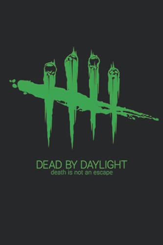 Dead By Daylight Logo X Slime Green Notebook: - Letter Size 6 x 9 inches, 110 wide ruled pages