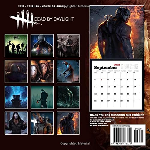 Dead by Daylight: OFFICIAL 2022 Calendar - Video Game calendar 2022 - Dead by Daylight -18 monthly 2022-2023 Calendar - Planner Gifts for boys ... games Kalendar Calendario Calendrier). 2