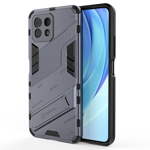 Dedux Funda para Samsung Galaxy A22 5G, Carcasa Funda Armadura Militar TPU de Silicona Dura para Pc con Soporte. Gris