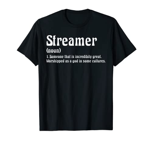 Definición de Streamer Live Steam Camiseta