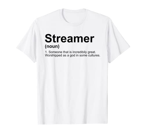 Definición de Streamer Live Steam Camiseta