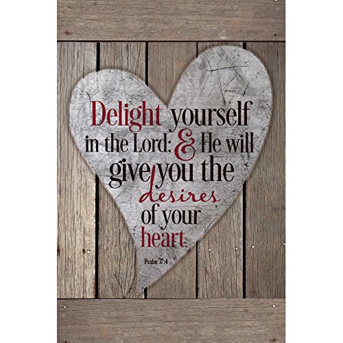 Delight Yourself in The Lord.New Horizons Wood Plaque ...