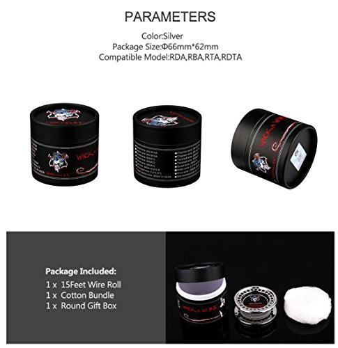 Demon Killer Alambre Fused Clapton Wire Kantal A1 + Cotton - Bobina de alambre (5 m)