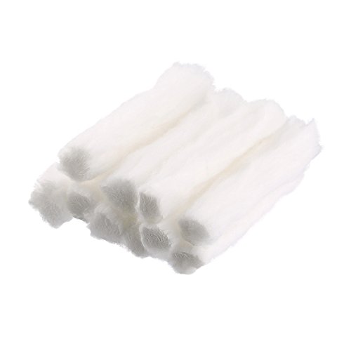 Demon Killer Vape Cotton Wick, Algodón Vape Orgánico Mecha de algodón para vaper Vaping 100% Organic Cotton para Coil Building DIY Lovers RBA/RTA/RDA, 10pcs/Pack