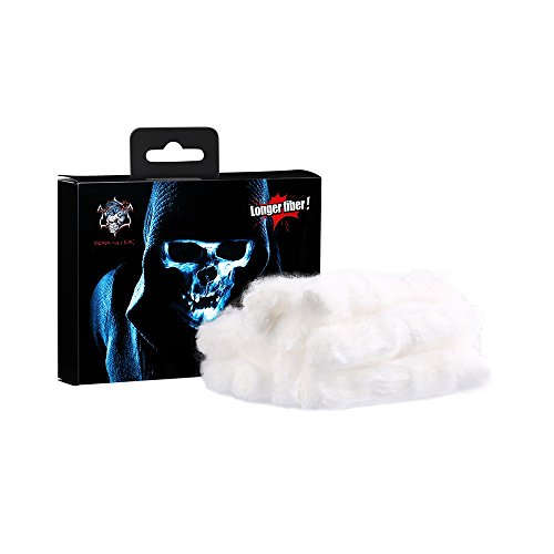 Demon Killer Vape Cotton Wick, Algodón Vape Orgánico Mecha de algodón para vaper Vaping 100% Organic Cotton para Coil Building DIY Lovers RBA/RTA/RDA, 10pcs/Pack