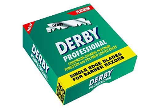 Derby E2 - Pack de 100 cuchillas para hoja de barbero