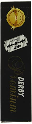 DERBY TOKAI zwarte premium tweesnijdend scheermesjes, 20 pack (20x5 messen)