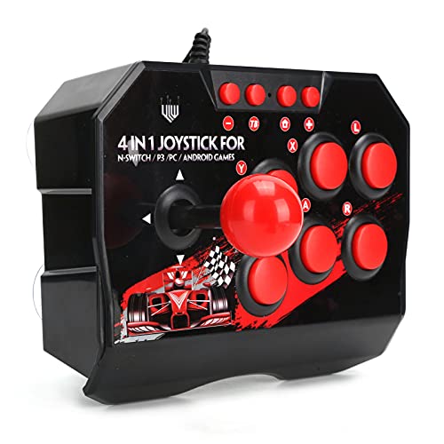Deror Arcade Fight Stick, Joystick de Arcade con Cable Controlador de Joystick de Juegos de Lucha Arcade para Switch/PC/PS3