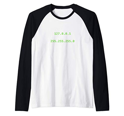 Desarrollador de Code Fun Quédate en 127 0 0 1 Wear Camiseta Manga Raglan