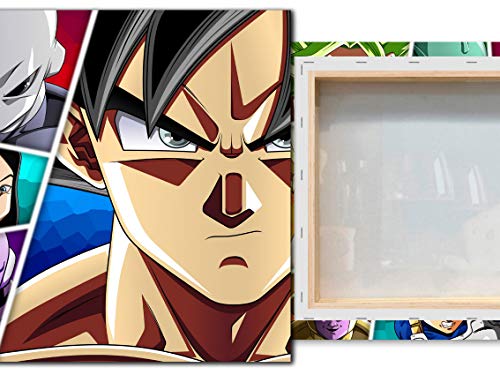 Desconocido Cuadro Lienzo Dragon Ball Super Personajes – Varias Medidas - Lienzo de Tela Bastidor de Madera de 3 cm - Impresion Alta resolucion (50, 28)