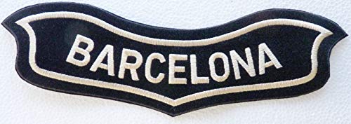 Desconocido Parche genérico Grande para Debajo del Agua de Barcelona, España, Harley Davidson, Color Dorado