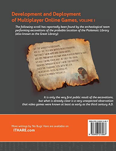 Development and Deployment of Multiplayer Online Games, Vol. I: GDD, Authoritative Servers, Communications: 1 (Development and Deployment of Multiplayer Games)